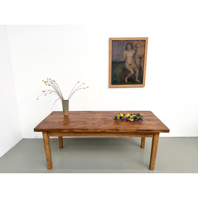 Vintage Oak Table, 1950s For Sale - Image 6 of 18