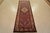 Tribal Hamedan Runner 3’8” X 9’10” Blue Wool Vintage Tribal Hand-Knotted Rug For Sale - Image 3 of 13