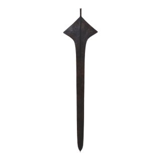 African Topoke Sword Currency With Custom Hanging Bracket For Sale