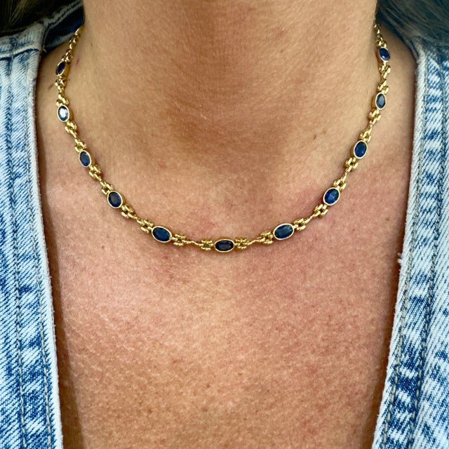 Gender: Ladies Metal Type: 18K Yellow Gold Length: 15.00 inches Width: 5.10 mm Weight: 21.07 grams Lady's 18K yellow gold...