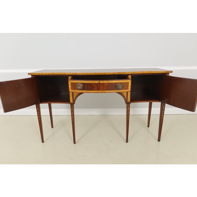 Federal Style Satinwood Inlay Mahogany Sideboard | Chairish
