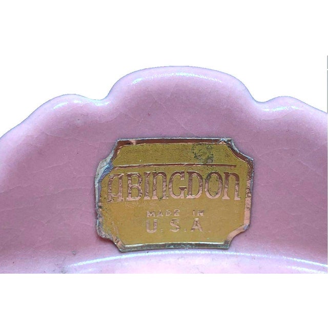 Glass Mid 20th Century Palm Beach-Style Karoff Set of 6 Sea Servers and 2 Abingdon Clam Shell Candlestick Holders For Sale - Image 7 of 12