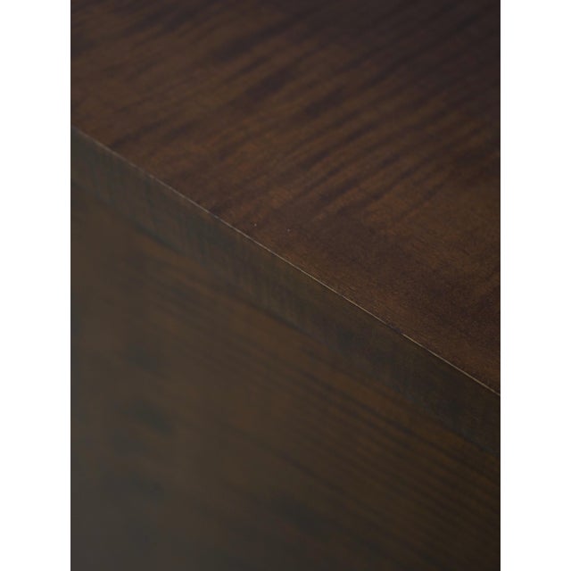 Mid Century Modern Tiger Maple Credenza Cabinet For Sale - Image 15 of 17