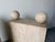 On Hold // 1980’s Postmodern Italian Geometric Travertine Dining Table Base - A Pair For Sale - Image 9 of 16