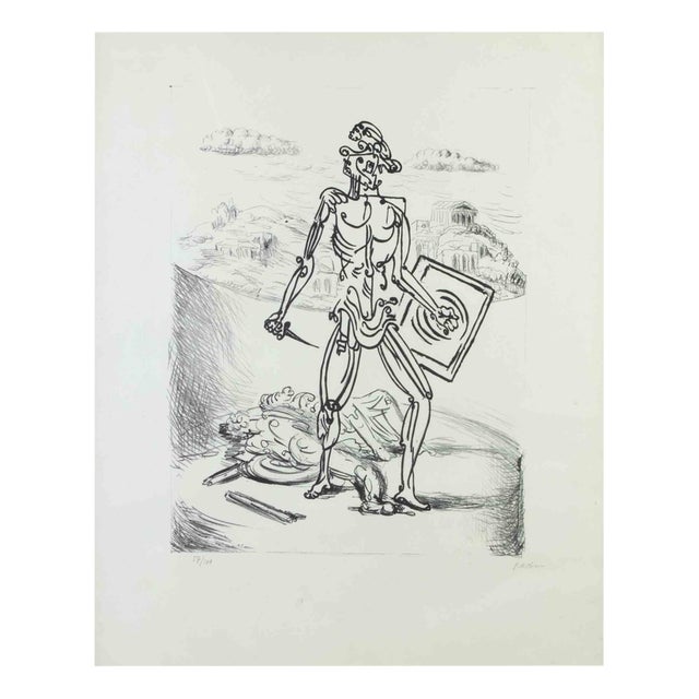 Giorgio De Chirico, Le Gladiateur, Lithograph, 1929 For Sale