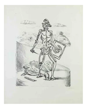 Giorgio De Chirico, Le Gladiateur, Lithograph, 1929