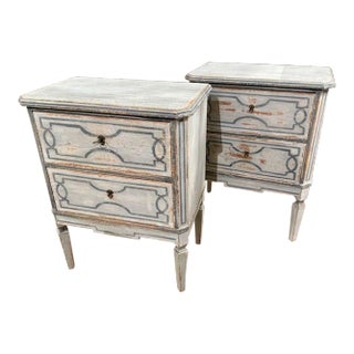 Pair of German Neo-Classical Side Tables For Sale