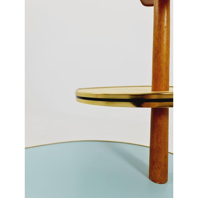 Brown Vintage German Plant Stand, 1950s For Sale - Image 8 of 11