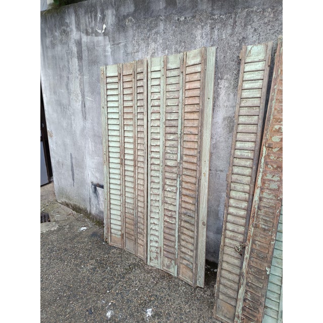 Industrial Antique Patinated Metal Shutters, 1920s, Set of 12 For Sale - Image 3 of 16