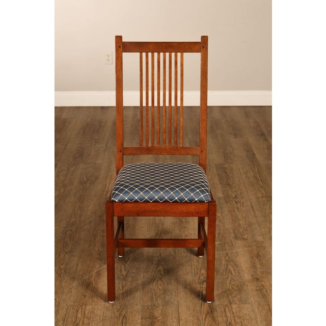 Stickley Mission Collection Set Of Eight Dining Chairs For Sale - Image 18 of 18