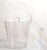 1980s Vintage Grainware Transparent Lucite Clear Acrylic Ice Bucket Lid Tongs For Sale - Image 12 of 12