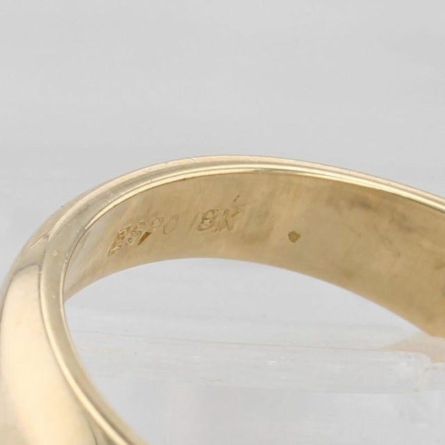 2010s 0.98ctw Diamond Wedding Band 18k Yellow Gold Size 6 Anniversary Ring For Sale - Image 5 of 8