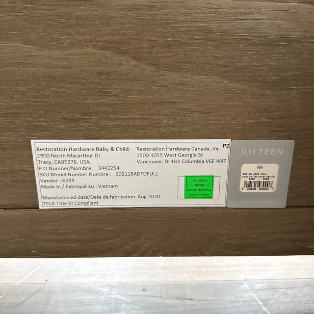 Full Size Restoration Hardware Teen Laguna Loft Bed For Sale - Image 12 of 12