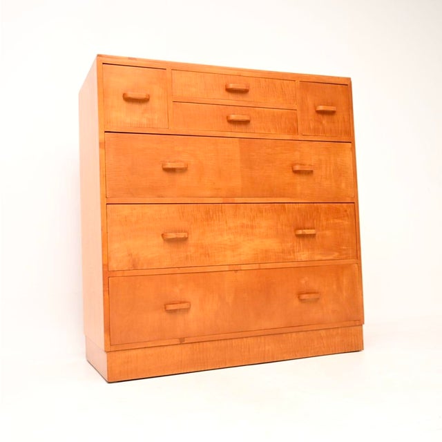 Art Deco Satin Birch Chest of Drawers, 1930 For Sale - Image 11 of 11