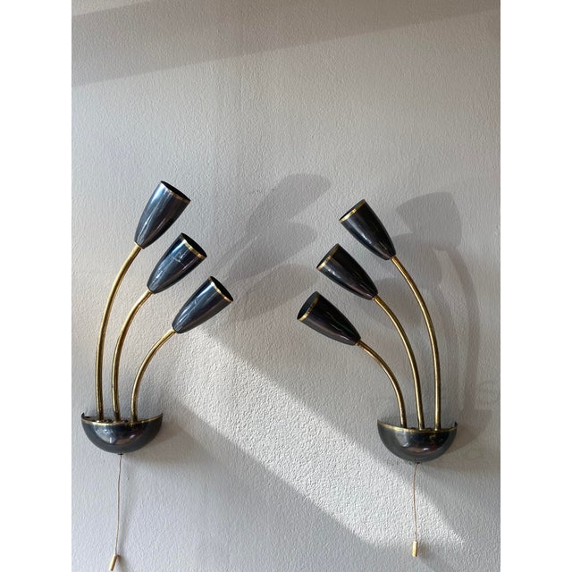 Wall Lights attributed to Stilnovo, Italy, 1955, Set of 2 For Sale - Image 17 of 17