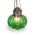 Indian Vintage Green Glass Pumpkin Pendant Light Medium For Sale - Image 3 of 7