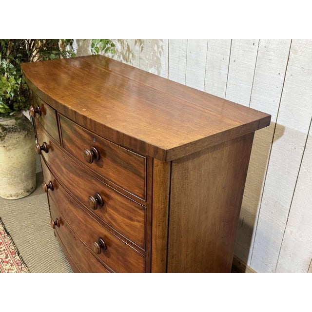 19th Century Antique English Victorian Chest of Drawers in Mahogany, 1800s For Sale - Image 5 of 18