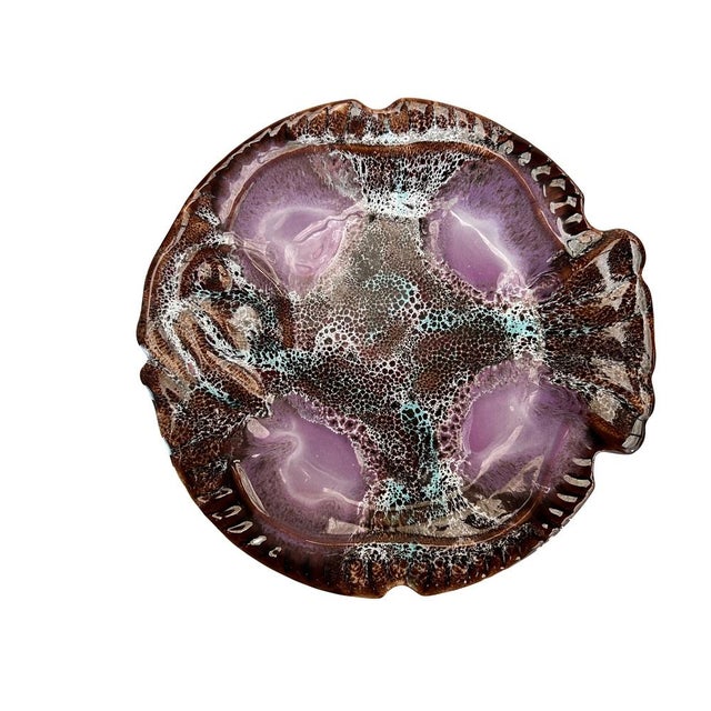 Fish Plates and Serving Dish from Vallauris, Set of 7 For Sale - Image 4 of 10