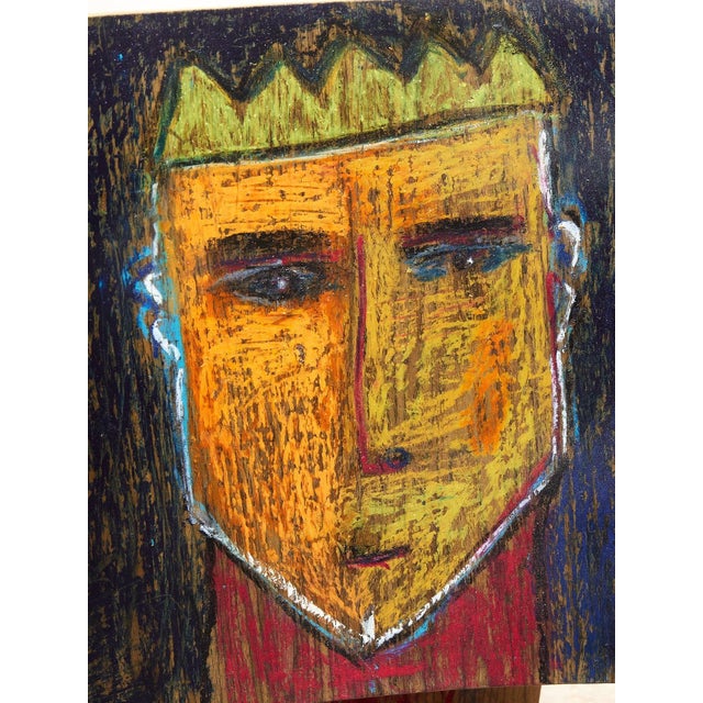 A one-of-a-kind molded plywood chair transformed into an original work of art by Spencer Collins. The chair features a...
