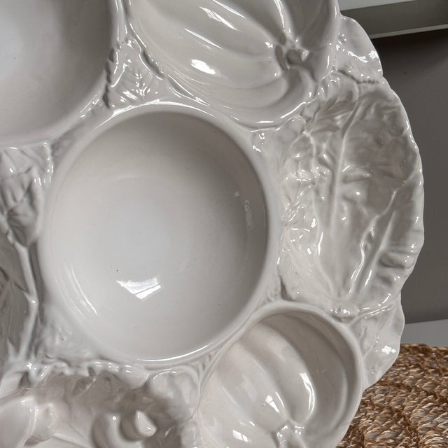 Rustic European Portuguese Majolica Vegetable Platter by Neto & Gomes For Sale - Image 3 of 10
