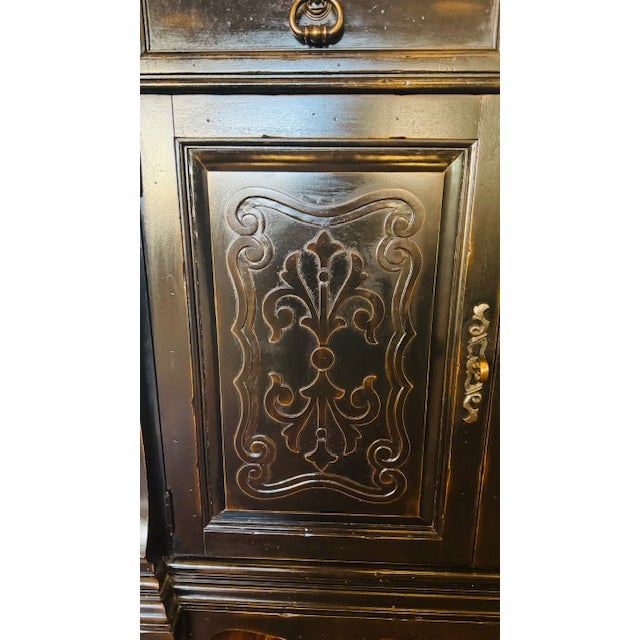 American Ambella Home Collection - Castillitan Line- Ornate 2-Door Sidebar or Buffet For Sale - Image 3 of 6