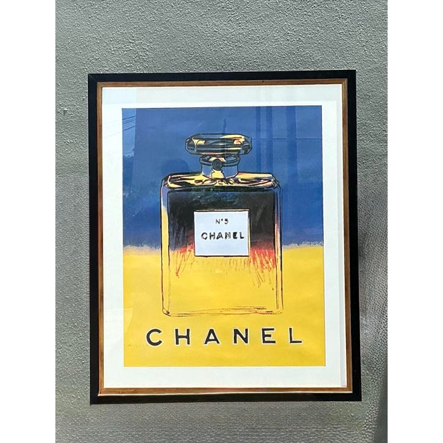 Blue Vintage Andy Warhol for Chanel Number 5 For Sale - Image 8 of 12