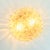 Large Mid-Century Modern Amber Bubble Glass Ceiling Light/Flush Mount by Helena Tynell for Limburg, Germany, 1960s For Sale - Image 6 of 10