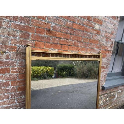 W: 125cm (49.2")h: 148cm (58.3")d: 5cm (2") a wonderful large antique english 19th century carved wood gilt overmantle...