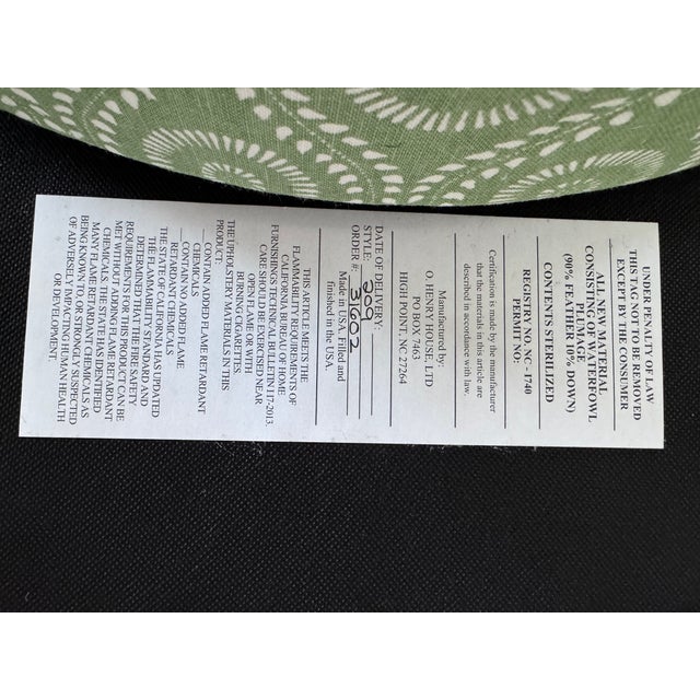 Pair of O.Henry House Hanover Club Chairs Cover in Raoul Textiles Coverlet Caper For Sale - Image 14 of 14