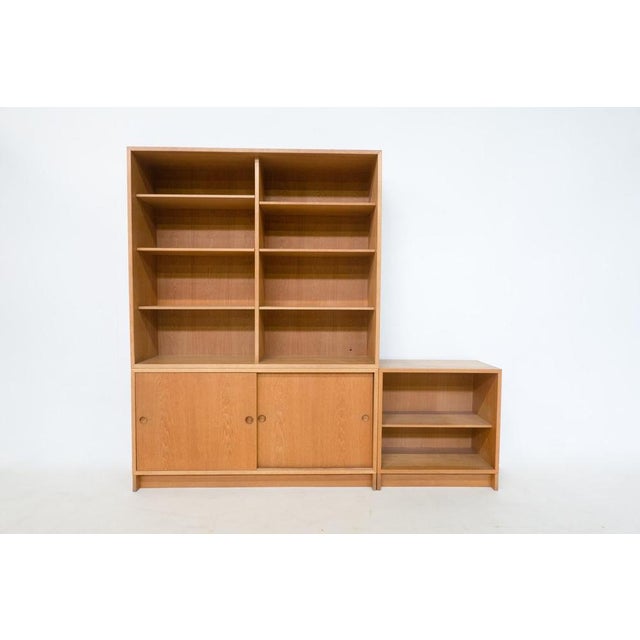 Brown Mid-Century Modern Wall Unit by Borge Mogensen, Denmark, 1960s For Sale - Image 8 of 11