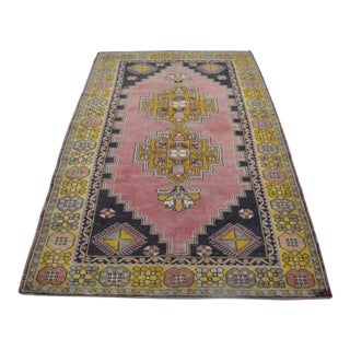 Mid 20th Century Handknotted Light Pink Rug For Sale