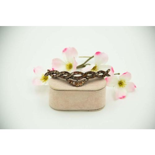 Hair Clip in Silver with Minas Novas Design For Sale - Image 4 of 4