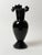 Antique Bohemian Deep Ruby Glass Vase with Romantic White Enamel Painting, 1900 For Sale - Image 10 of 18