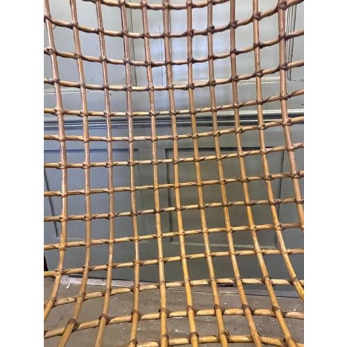 Mid-Century Hanging Bamboo and Rattan Egg Chair For Sale - Image 6 of 9