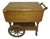 1960s Retro Rolling Wagon Wheel Bar Cart For Sale
