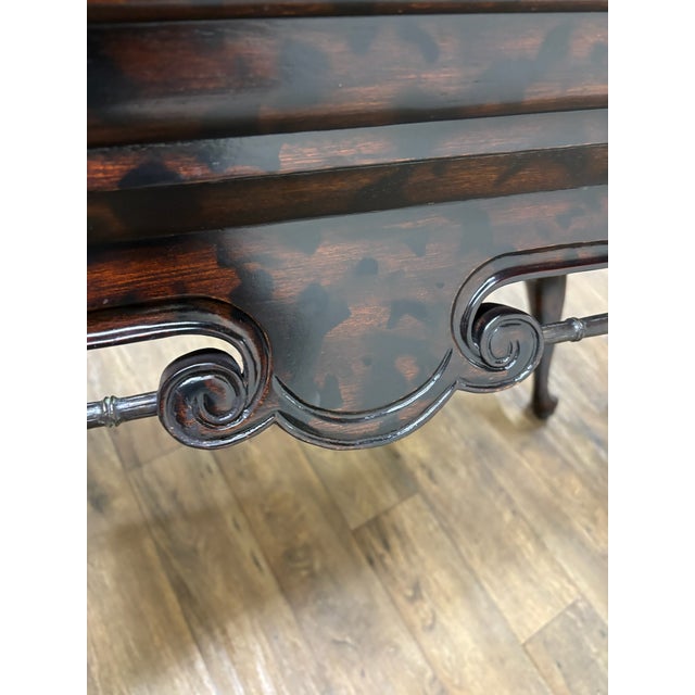 Maitland Smith Chinese Chinoiserie Style Lacquered Coffee Table Coffee Table For Sale - Image 15 of 18