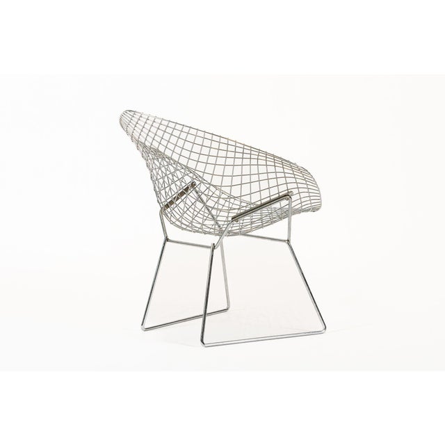 Mid Century Silver Diamond Wire Lounge Chair by Harry Bertoia for Knoll For Sale - Image 15 of 15