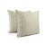 From Sunbrella is a texture woven light gray embellished with 2 strips of gray and white fretwork trim. This pillow is...