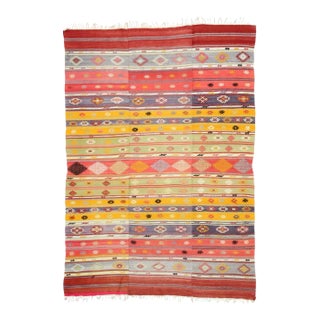 Vintage Turkish Kilim Rug, 05'07 X 07'10 For Sale