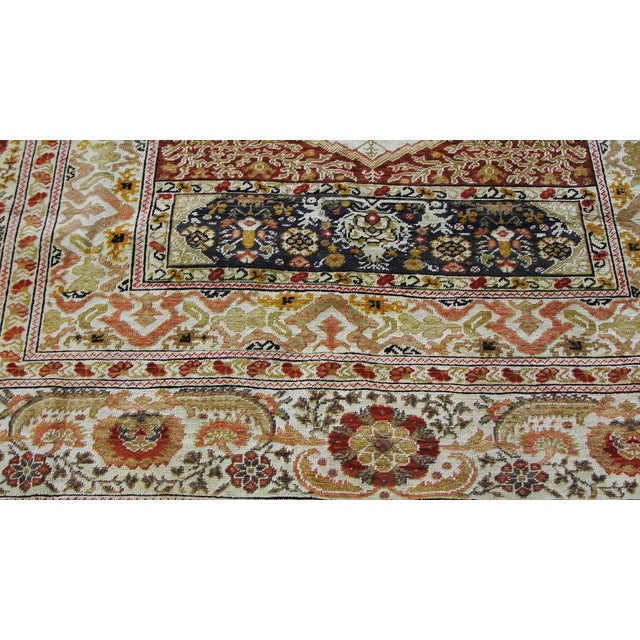 1920s antique turkish silk kayseri prayer rug 4 9 x 6 1 chairish