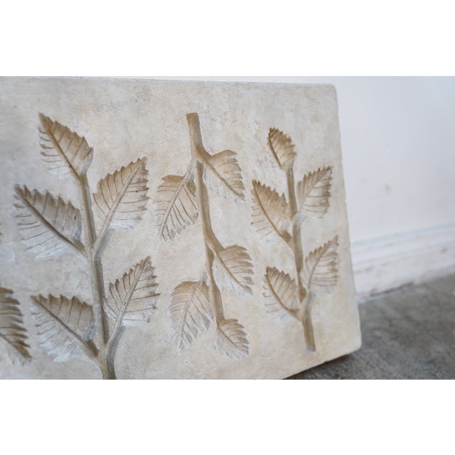 Sculpture Materials Formations Chestnut Leaf Botanica Cast in Concrete For Sale - Image 7 of 9