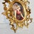 Mid 19th Century Antique Porcelain Maiden in Gilt Wood Frame Circa 1880s For Sale - Image 5 of 11