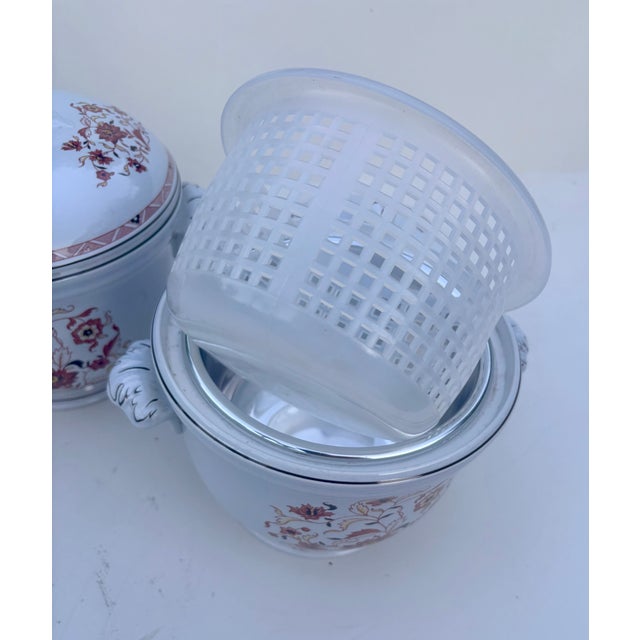 Late 20th Century A Pair of Wedgwood Kashmar Lidded Ice Buckets For Sale - Image 12 of 15