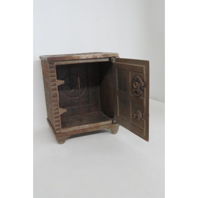 Rustic Security Safe Home Deposit Cast Iron Combination Lock Coin Piggy Bank 4734b For Sale - Image 3 of 18