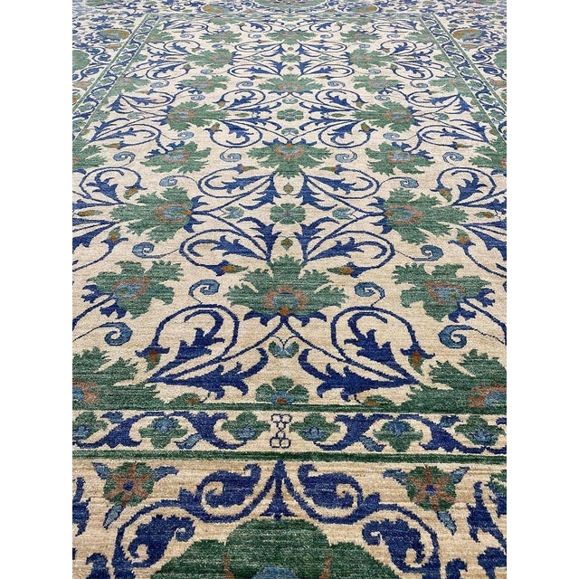 Exact Size: 10'3" x 13'3" Color: Natural Age: New (It's made in the 1990s and never been used) Materials: Wool...