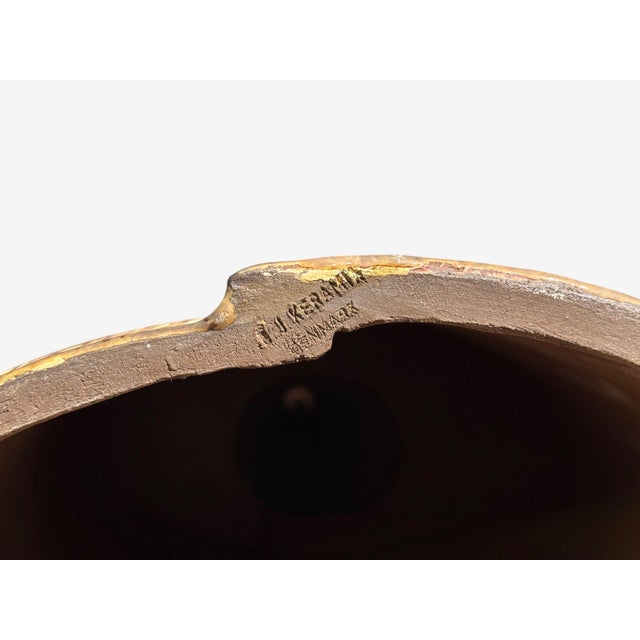 Bj Keramik, Large Table Lamp, Brown Stoneware, Denmark, 1960's For Sale - Image 10 of 12