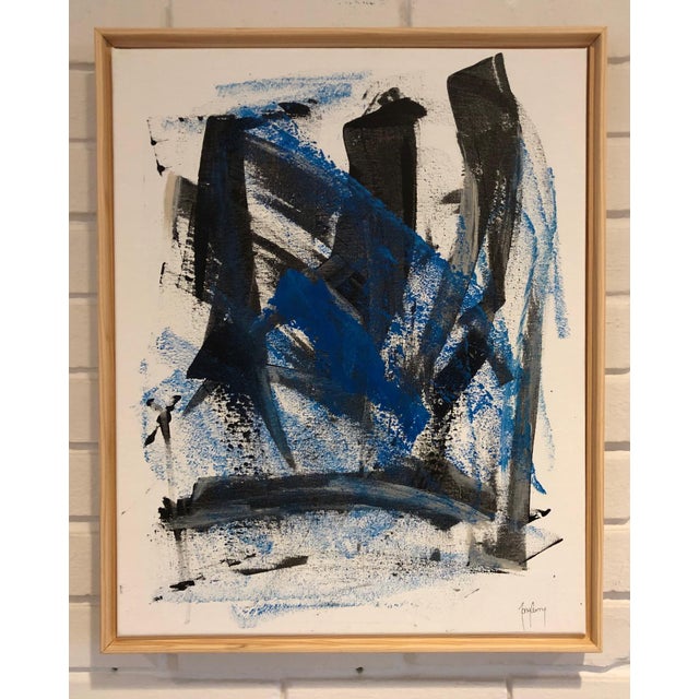 Abstract Unique Modern Abstract Painting by Tony Curry For Sale - Image 3 of 3