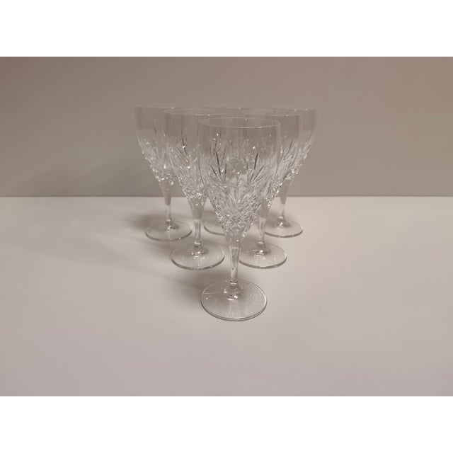 1980s Edinburgh Crystal Wine Glass, 1980s, Set of 6 For Sale - Image 5 of 12