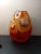 Vintage Waterford Evolution Red Swirl Art Glass Vase For Sale - Image 4 of 6