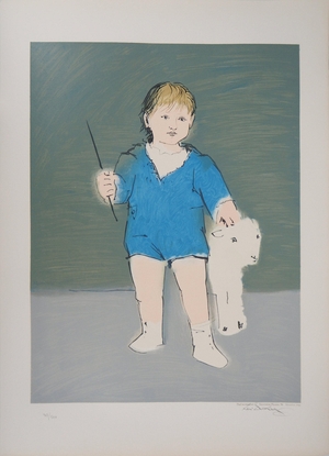 Pablo Picasso, Enfant et agneau (Petit Paul Picasso), Lithograph